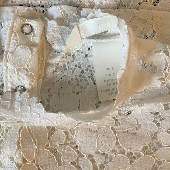 White lace blouse top - Picture 3 of 4